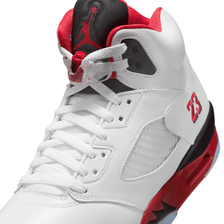 Air Jordan 5 Retro Fire Red Black Tongue Angle 8