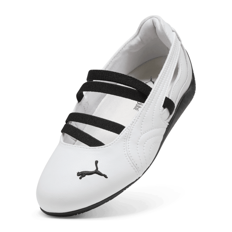 PUMA Speedcat Ballet Leather in White Angle 3