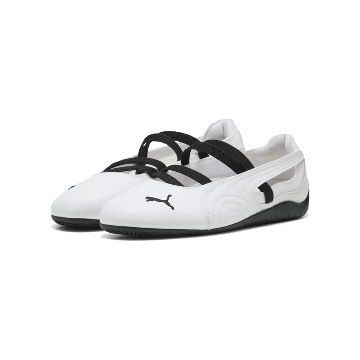 PUMA Speedcat Ballet Leather in White Angle 5