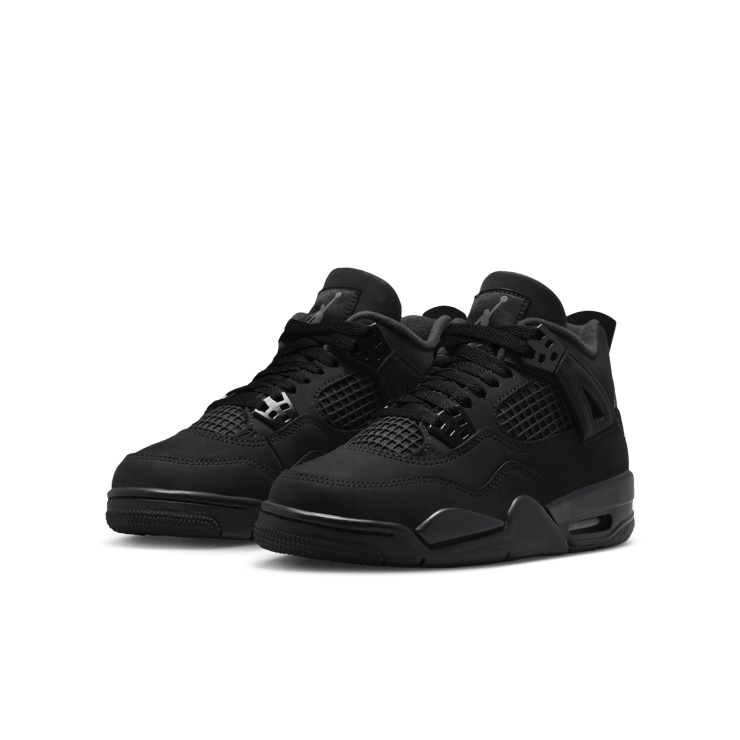 Air Jordan 4 Retro Black Cat (GS) Angle 0