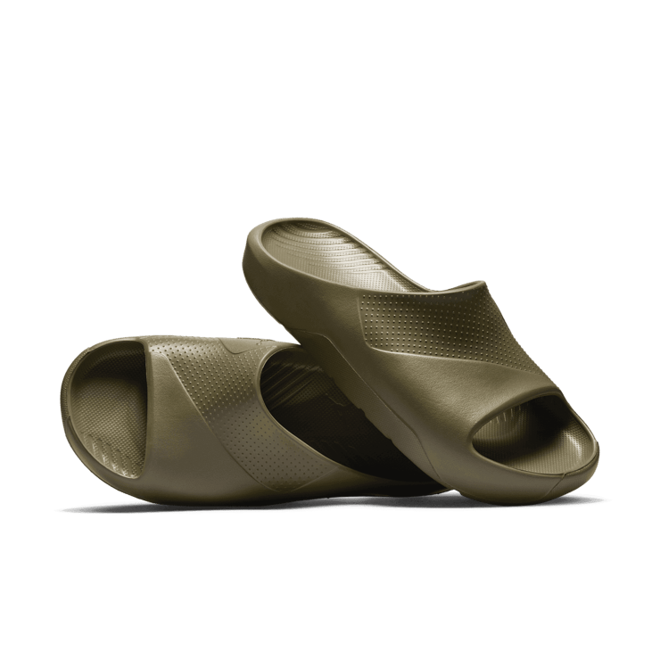 Jordan Post Slides in Green | FZ6511-200 Angle 0