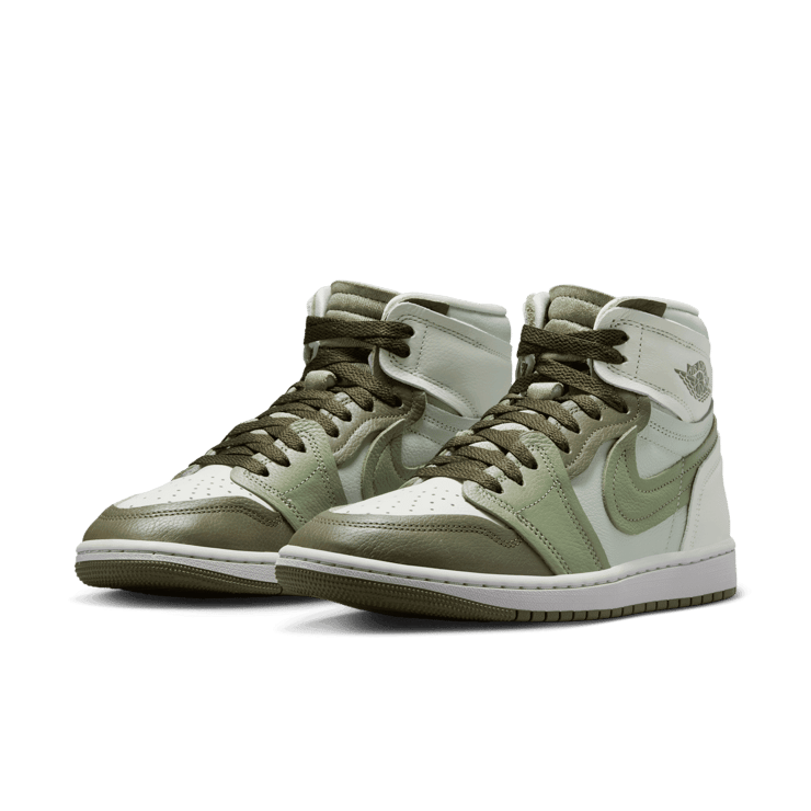 Air Jordan 1 High Method of Make 'Medium Olive Oil Green' (W) Angle 2