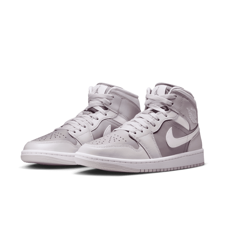 Air Jordan 1 Mid 'Photon Dust Atmosphere Grey' (W) Angle 2