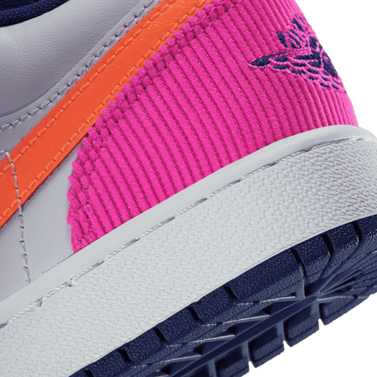 Jordan 1 Low Pink Corduroy (GS) Angle 2