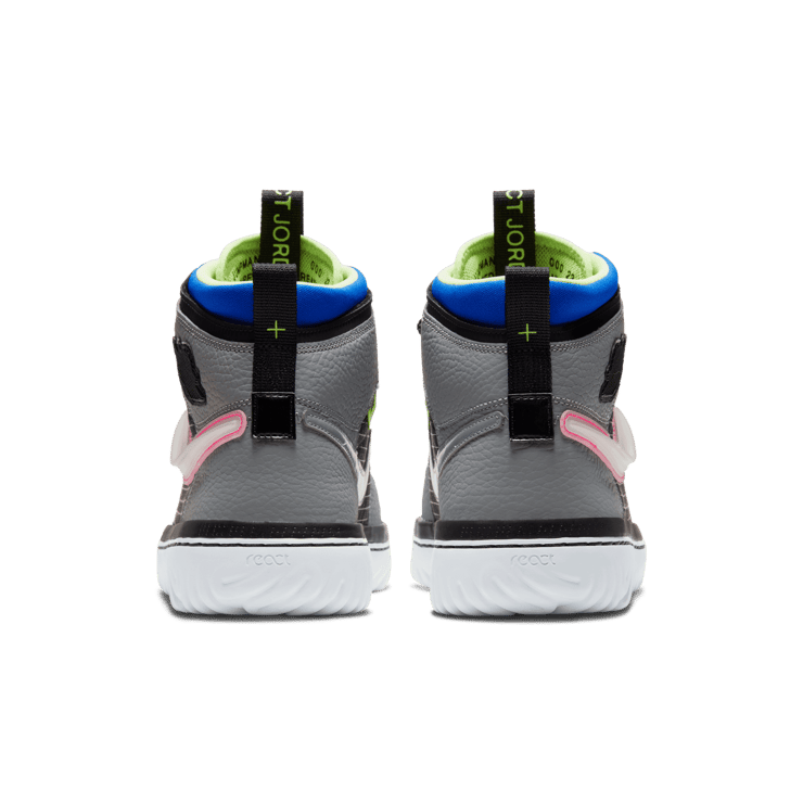 Jordan 1 High React Black Particle Grey Angle 3