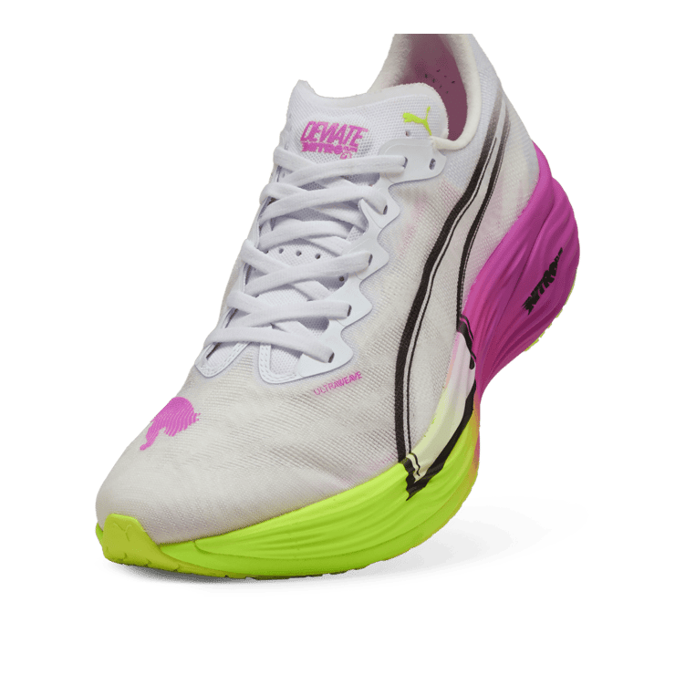 Puma Deviate Nitro Elite 3 'Pure Magenta Yellow Alert' Angle 3