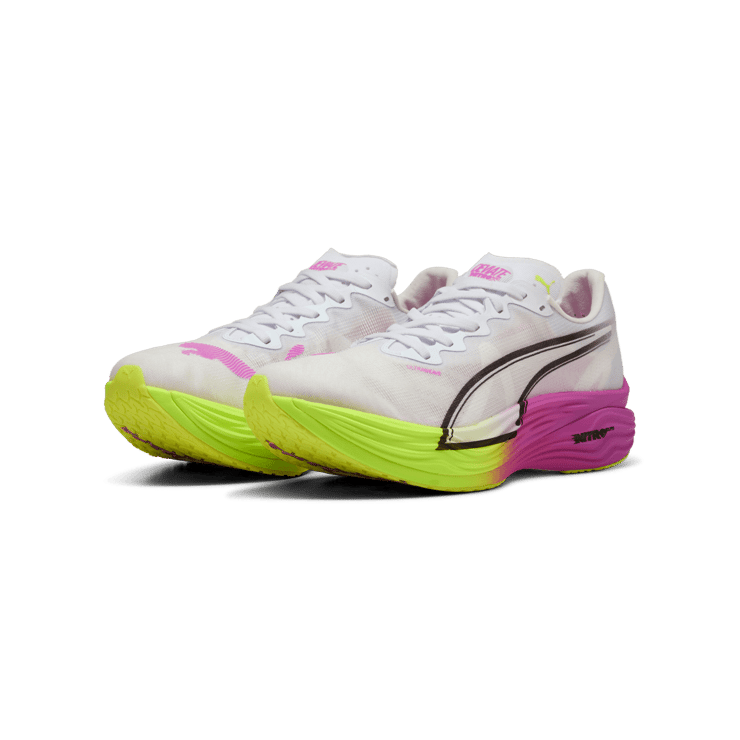 Puma Deviate Nitro Elite 3 'Pure Magenta Yellow Alert' Angle 5