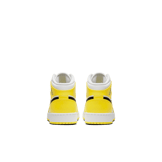 Jordan 1 Mid Dynamic Yellow Floral (GS) Angle 3