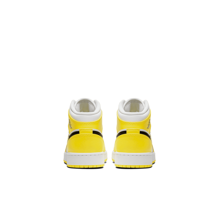 Jordan 1 Mid Dynamic Yellow Floral (GS) Angle 3