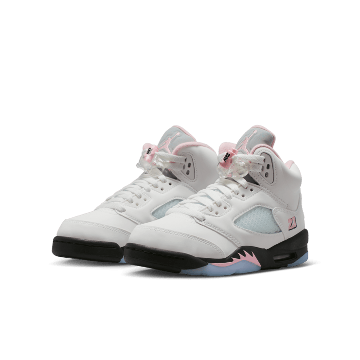 Air Jordan 5 Retro OG Medium Soft Pink (GS) Angle 4