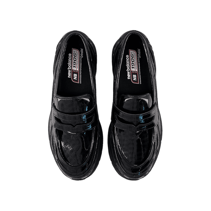 New Balance 1906L Loafer Black Croc Angle 1