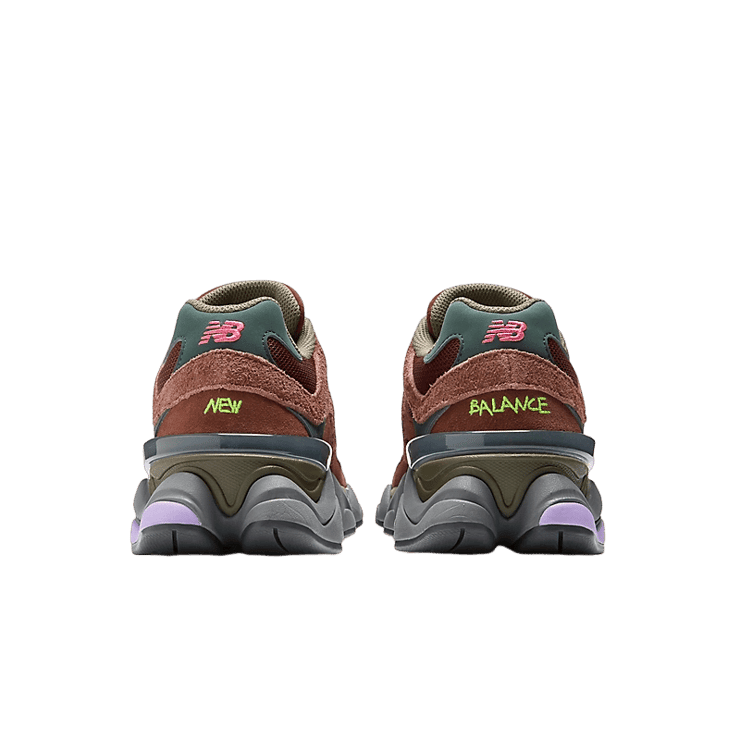 New Balance 9060 Burgundy Angle 4