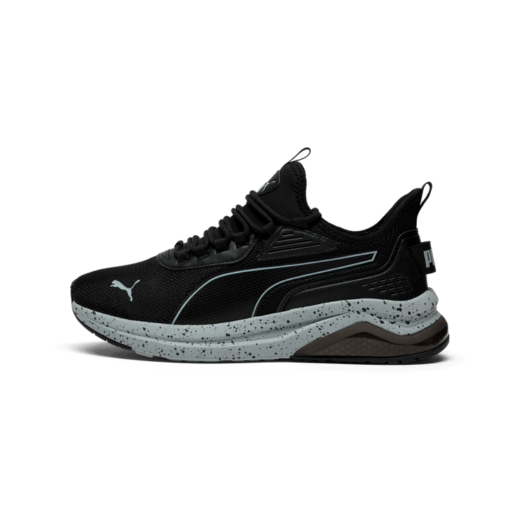 PUMA Amplifer Speckle Sneakers in Black Angle 0