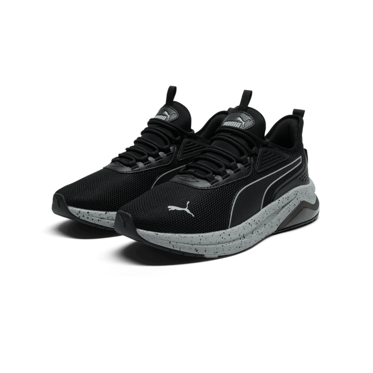 PUMA Amplifer Speckle Sneakers in Black Angle 5