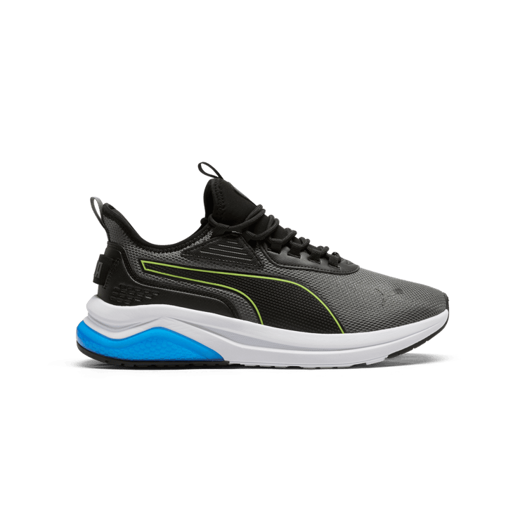 PUMA Amplifier Wide Sneakers in Grey Angle 3