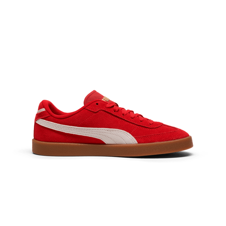 PUMA Club II Era Suede Sneakers in Red Angle 2