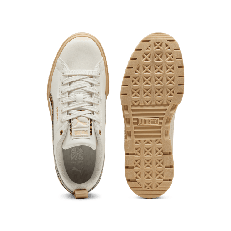 PUMA Mayze UT Leo Sneakers in White Angle 1