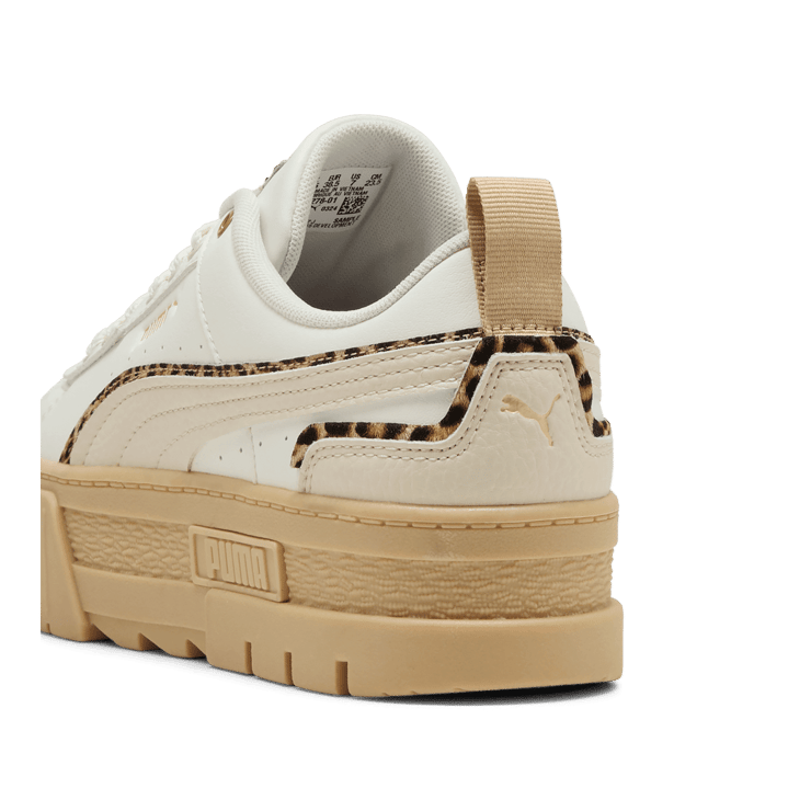 PUMA Mayze UT Leo Sneakers in White Angle 4