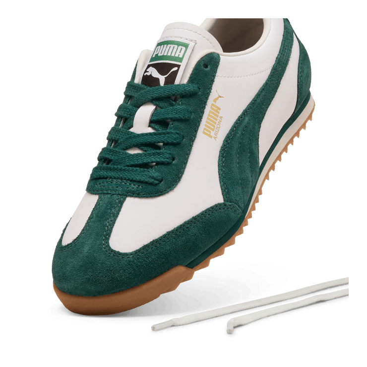 PUMA Arizona Retro Sneakers in White Angle 3