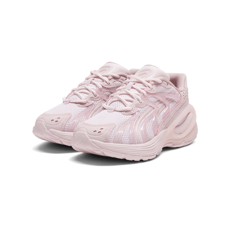 PUMA Inverse Premium Sneakers in Pink (GS) Angle 4