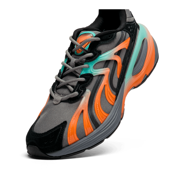 PUMA Inverse Fission Sneakers in Grey Angle 3