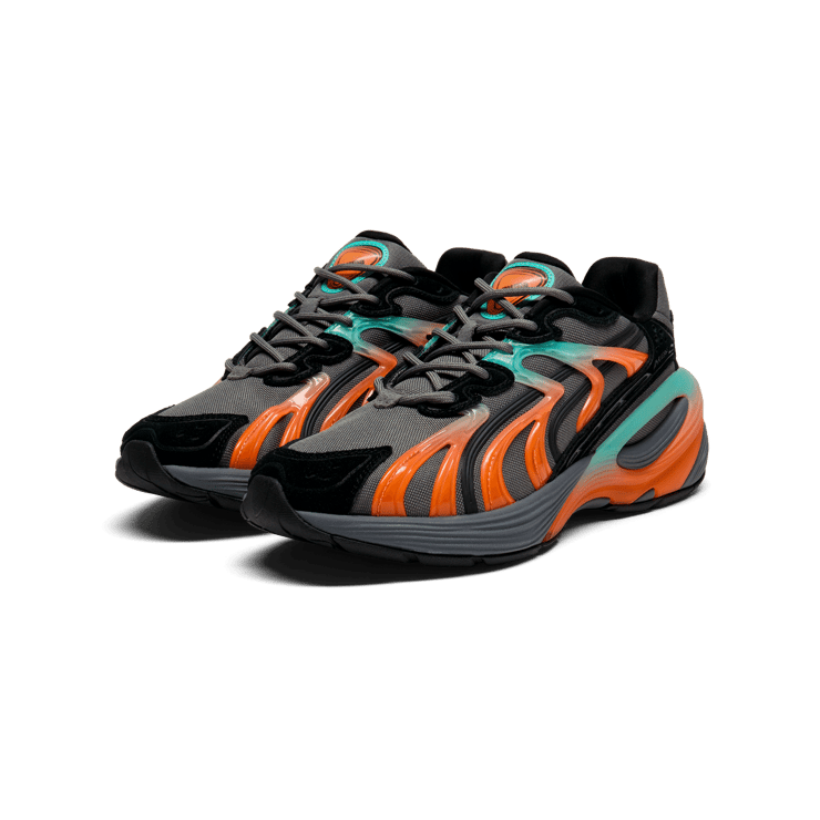 PUMA Inverse Fission Sneakers in Grey Angle 5