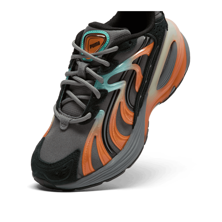 PUMA Inverse Fission Sneakers in Grey (GS) Angle 3