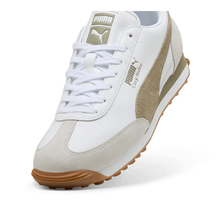 PUMA Easy Rider Mix Sneakers in White Angle 3