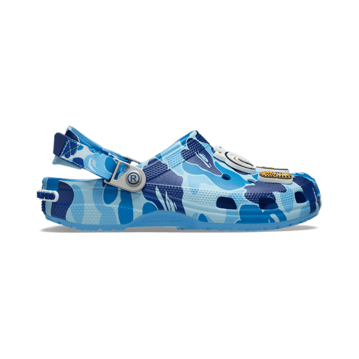 Crocs Classic Clog BAPE ABC Camo Blue Angle 1