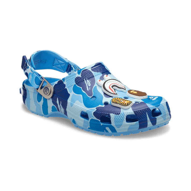 Crocs Classic Clog BAPE ABC Camo Blue Angle 3
