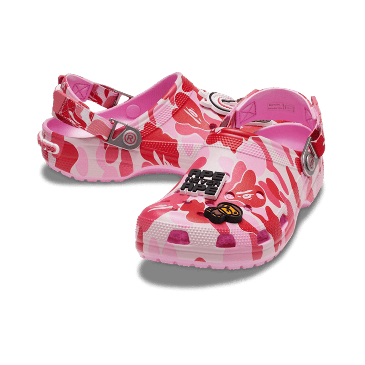 Crocs Classic Clog BAPE ABC Camo Pink Angle 0