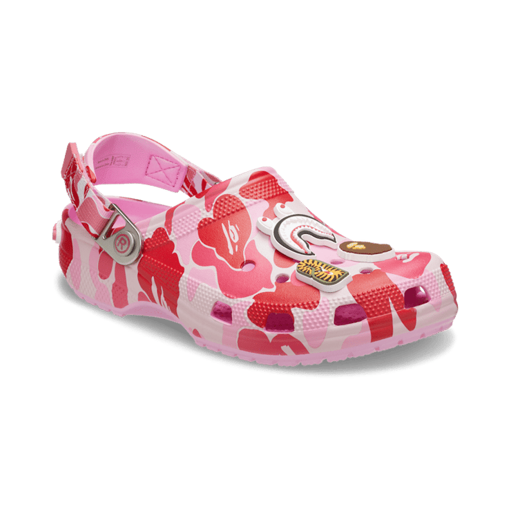 Crocs Classic Clog BAPE ABC Camo Pink Angle 3