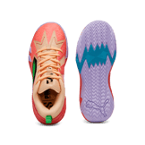 PUMA Scoot Zeros Georgia Peach Basketball in Passionfruit/Green/Peach Fizz (GS) Angle 1