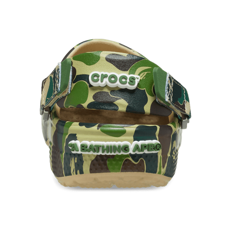 Crocs Classic Clog BAPE ABC Camo Green (GS) Angle 4