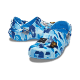 Crocs Classic Clog BAPE ABC Camo Blue (GS) Angle 0