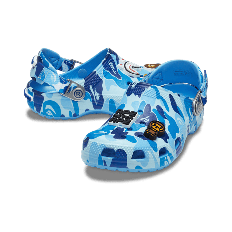 Crocs Classic Clog BAPE ABC Camo Blue (GS) - 210285-4TB Crocs Classic Clog BAPE ABC Camo Blue (GS) - 210285-4TB