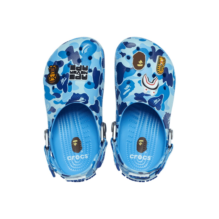 Crocs Classic Clog BAPE ABC Camo Blue (GS) - 210285-4TB Crocs Classic Clog BAPE ABC Camo Blue (GS) - 210285-4TB