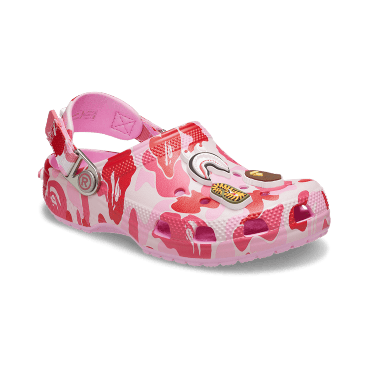 Crocs Classic Clog BAPE ABC Camo Pink (GS) Angle 3