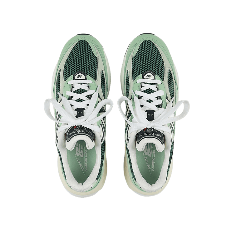 New Balance 990v6 Made in USA Avocado Natural Mint Angle 0