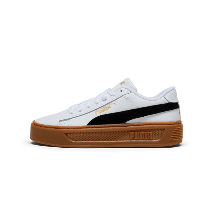 PUMA Smash 3.0 Mono Twist Sneakers in White Angle 0