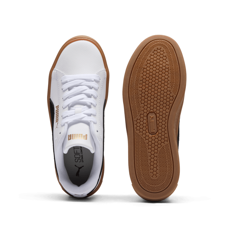 PUMA Smash 3.0 Mono Twist Sneakers in White Angle 1