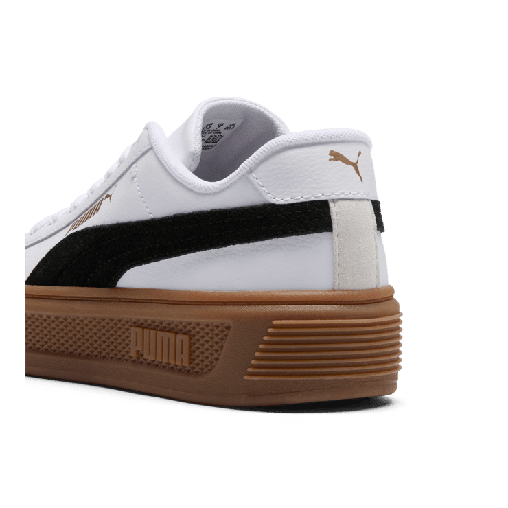 PUMA Smash 3.0 Mono Twist Sneakers in White Angle 4