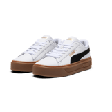 PUMA Smash 3.0 Mono Twist Sneakers in White Angle 5