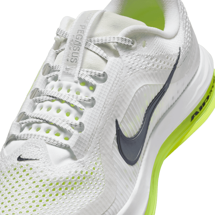 Nike Pegasus Premium White Volt Green (W) Angle 4