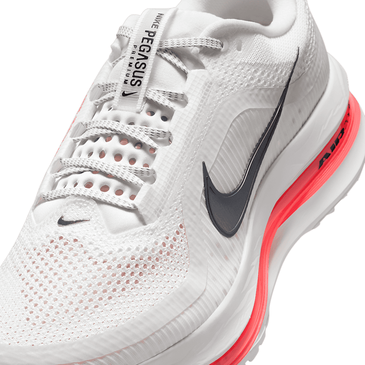 Nike Pegasus Premium Summit White Bright Crimson Angle 3
