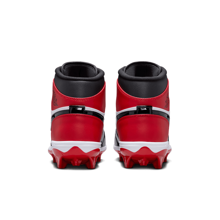 Air Jordan 1 Mid Cleat TD Bred Toe Angle 3