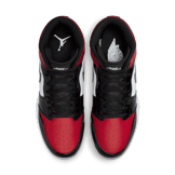 Air Jordan 1 Mid Cleat TD Bred Toe Angle 1