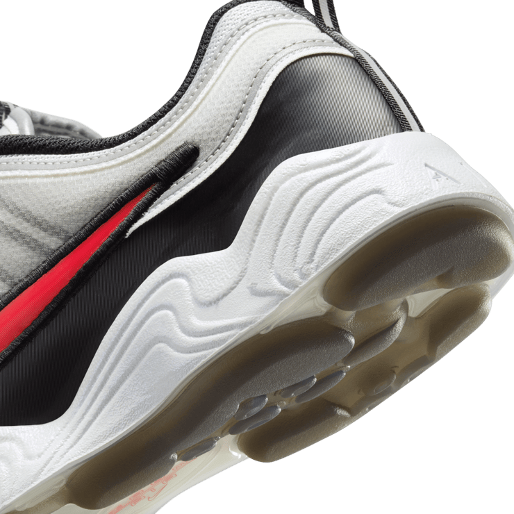 Nike Air Zoom Spiridon Metallic Silver Sport Red Angle 10