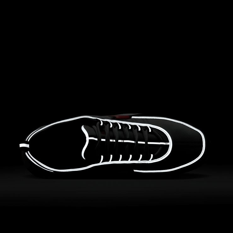 Nike Air Zoom Spiridon Metallic Silver Sport Red Angle 0