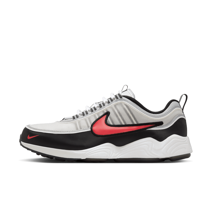 Nike Air Zoom Spiridon Metallic Silver Sport Red Angle 8
